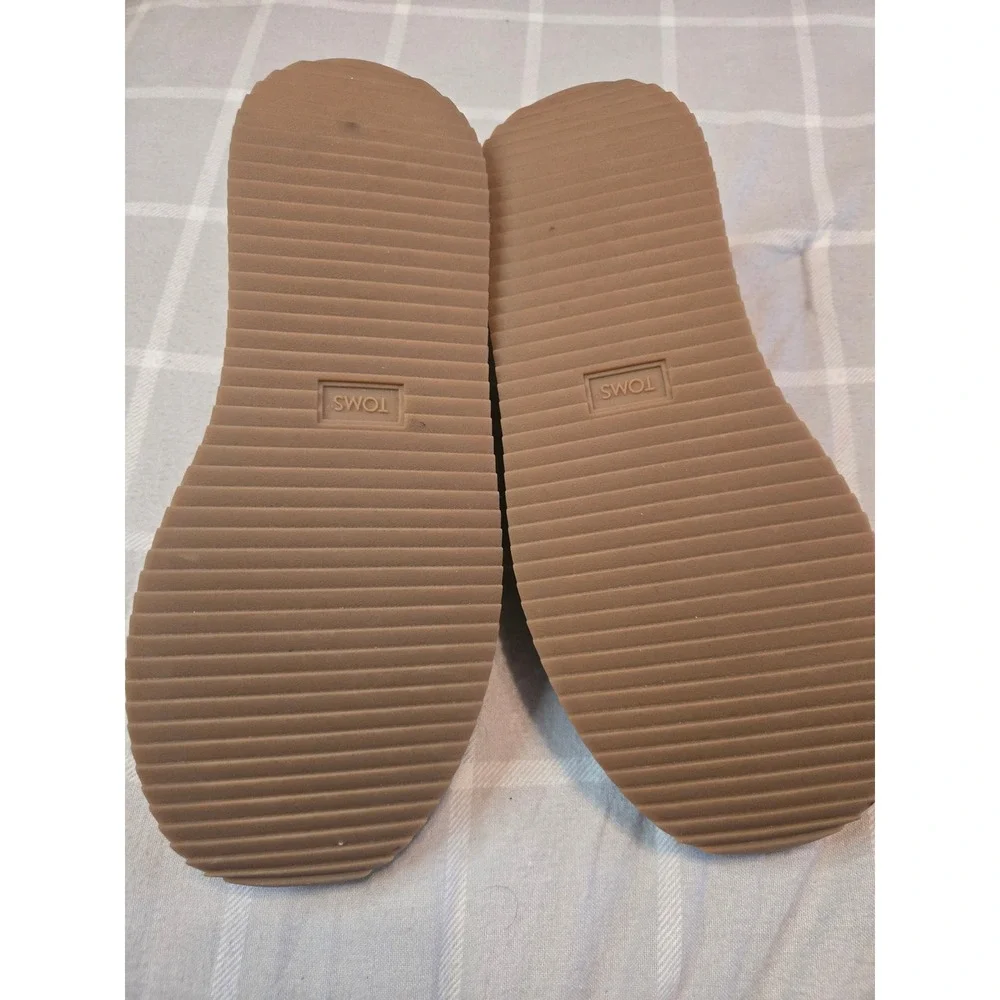 TOMS Jocelyn Gray Suede Slip-On Espadrille Sneakers Women's Size 7 NWOT - Picture 4 of 7